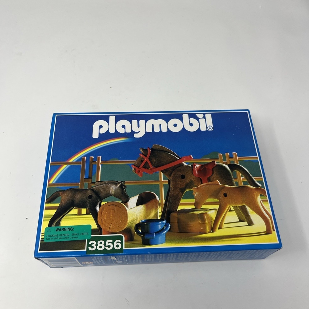 Playmobil 3856 Horse, Foals & Corral 1996 | New in Box Factory Sealed | NOS Set
